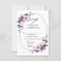 Mariage Géométrique aux Fleurs de Pourpre Poussiér
