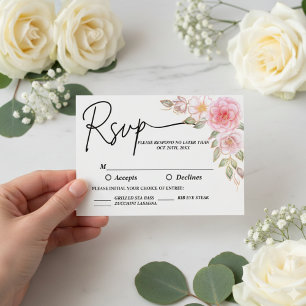 Cartons Réponse Mariage Gold Elegant
