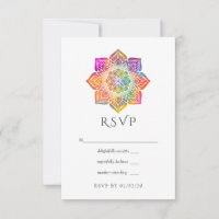 Mariage indien Rainbow Mandala
