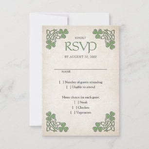 Cartons Réponse Mariage irlandais de St. Patrick