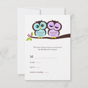 Cartons Réponse Mariage Lavender et Mint Ows