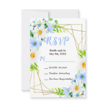 Mariage Marguerites et Myosotis