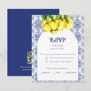 Cartons Réponse Mariage Méditerranéen à la Dolce Vita aux Citrons 
