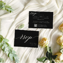 Mariage noir minimaliste élégant