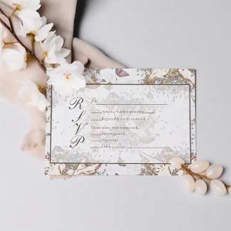 Cartons Réponse Mariage White Dove Garden | Sage Green