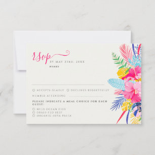 Cartons Réponse Marine Blue Rose Wild Rain Forest Mariage À feuill