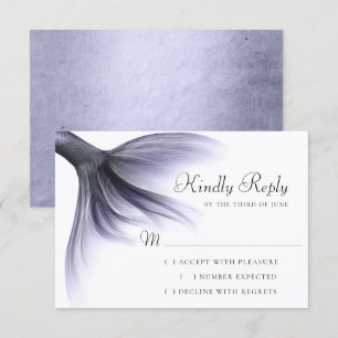 Cartons Réponse Mermaid Chic Tail   Dusty Lavender Purple Sheen