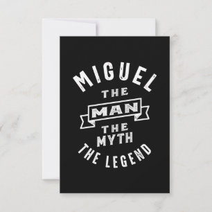 Cartons Réponse Miguel Nom personnalisé Cadeau Anniversaire