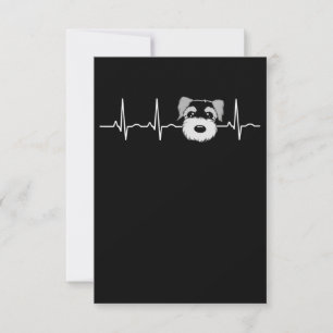 Cartons Réponse Miniature Schnauzer Heartbeat Mini Schnauzer Face