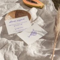 Moderne Bleu Main Tirée Rétro Fun Mariage funky am