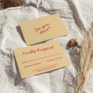 Cartons Réponse Moderne Bright Coloré Rétro Fun Mariage amusant