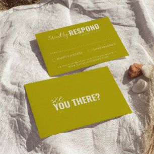 Cartons Réponse Moderne Coloré Fun Rétro Mariage Whimsical