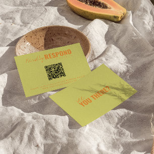 Cartons Réponse Moderne coloré rétro QR Code Mariage Whimsical