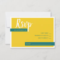 Moderne Contemporain vert & jaune mariage minimal