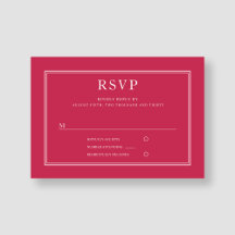 Moderne Élégant Mariage formel magenta