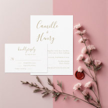 Moderne minimaliste écrit à la main Mariage blanc 