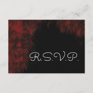 Cartons Réponse Moderne Passionate Rouge 'n Noir Design Mariage RS
