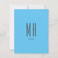 Monogramme moderne Professionnel Plat Ciel Simple