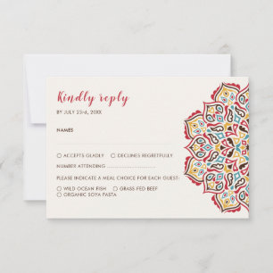 Cartons Réponse Motif de mandala géométrique classique pour mariag