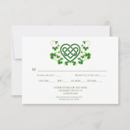 Cartons Réponse Nœud d'amour celtique irlandais traditionnel et tr