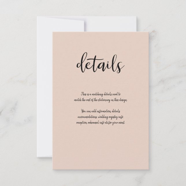 Cartons Réponse Noir minimaliste moderne Type N'IMPORTE QUELLE COU (Devant)