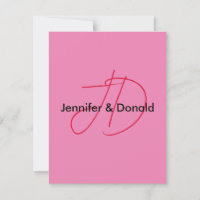 Nom monogramme de script classique tendance