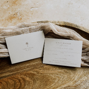 Cartons Réponse OASIS Palm Tree Meice Choice Mariage