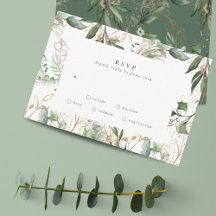 Or Moderne Eucalyptus Élégante mousse verte