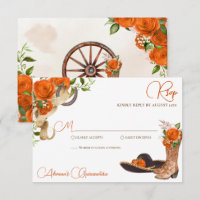 Orange Rose Rustique Charro Western Quinceanera