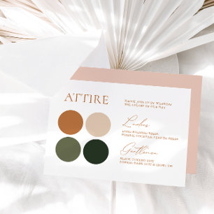 Cartons Réponse Palette couleur Mariage de Sage Emeraude en terre 