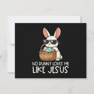 Cartons Réponse Pâques Aucun Lapin Ne M'Aime Comme Jésus Chrétien