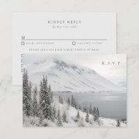 Paysage d'hiver pittoresque choix de repas mariage