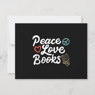 Cartons Réponse Peace Looks Geeky & Cute Reading