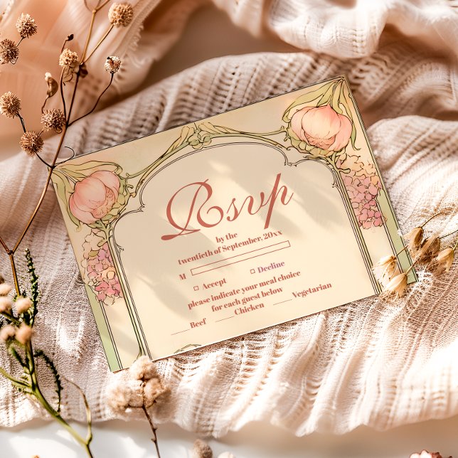 Cartons Réponse Peach Tulip Quinceañera Celebration (Créateur téléchargé)