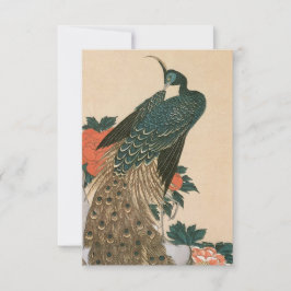 Cartons Réponse Peacock et Peonies par Mariage Hiroshige