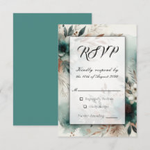 Pétales turquoises en Mariage de fleurs de bronze