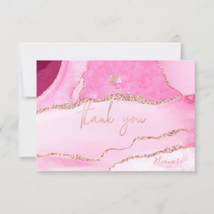 Cartons Réponse PixDezines MERCI Barre Mitzvah Aquarelle Agate