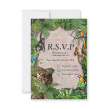 Plantes et animaux de la jungle sauvage