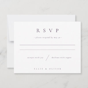 Cartons Réponse Plum Purple Boho Mariage photo moderne
