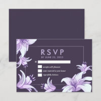Plum Purple Lily Fleur Floral Printemps Mariage