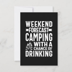 Cartons Réponse Prévision du week-end Camping avec une chance de b