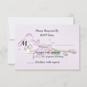 Cartons Réponse Produits de Mariage Orchidées Phalaenopsis Magenta