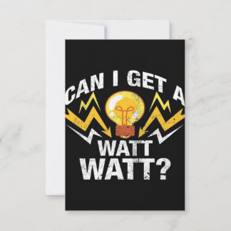 Cartons Réponse Puis-je avoir un Watt Watt ? - Funny Electricien