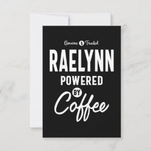 Cartons Réponse Raelynn Nom personnalisé Cadeau Anniversaire