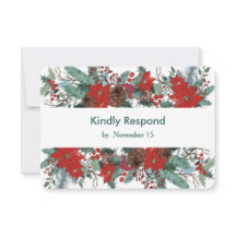 Red Poinsettia Dinner Choice Mariage