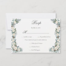 Repas de mariage floral blanc de verdure hivernale