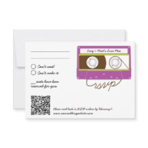 Rétro Indie Mixtape Mariage Purple & Lime