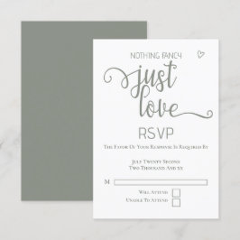 Cartons Réponse Rien De fantaisie Juste Amour Minimaliste Mariage