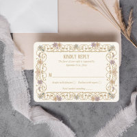 Rococo Revival Élégant Mariage Floral Vintage