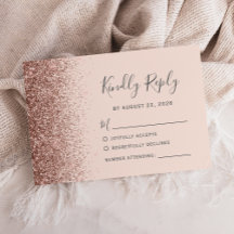 Rose moderne Gold Faux Parties scintillant Blush r